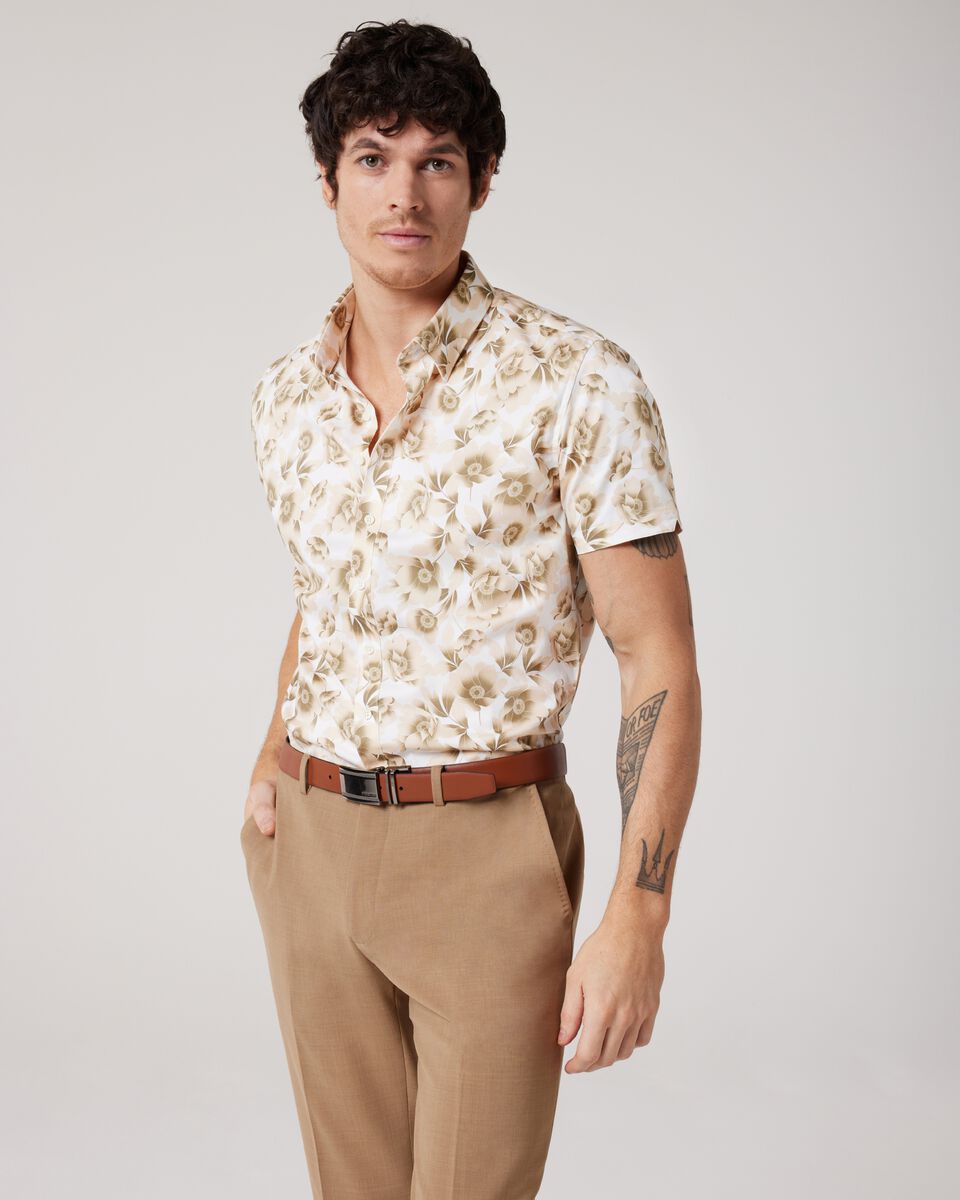 Regular Short Sleeve Floral Shirt 
